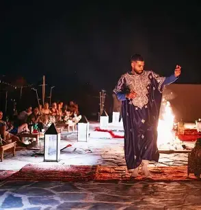 Dinner and Fire Show