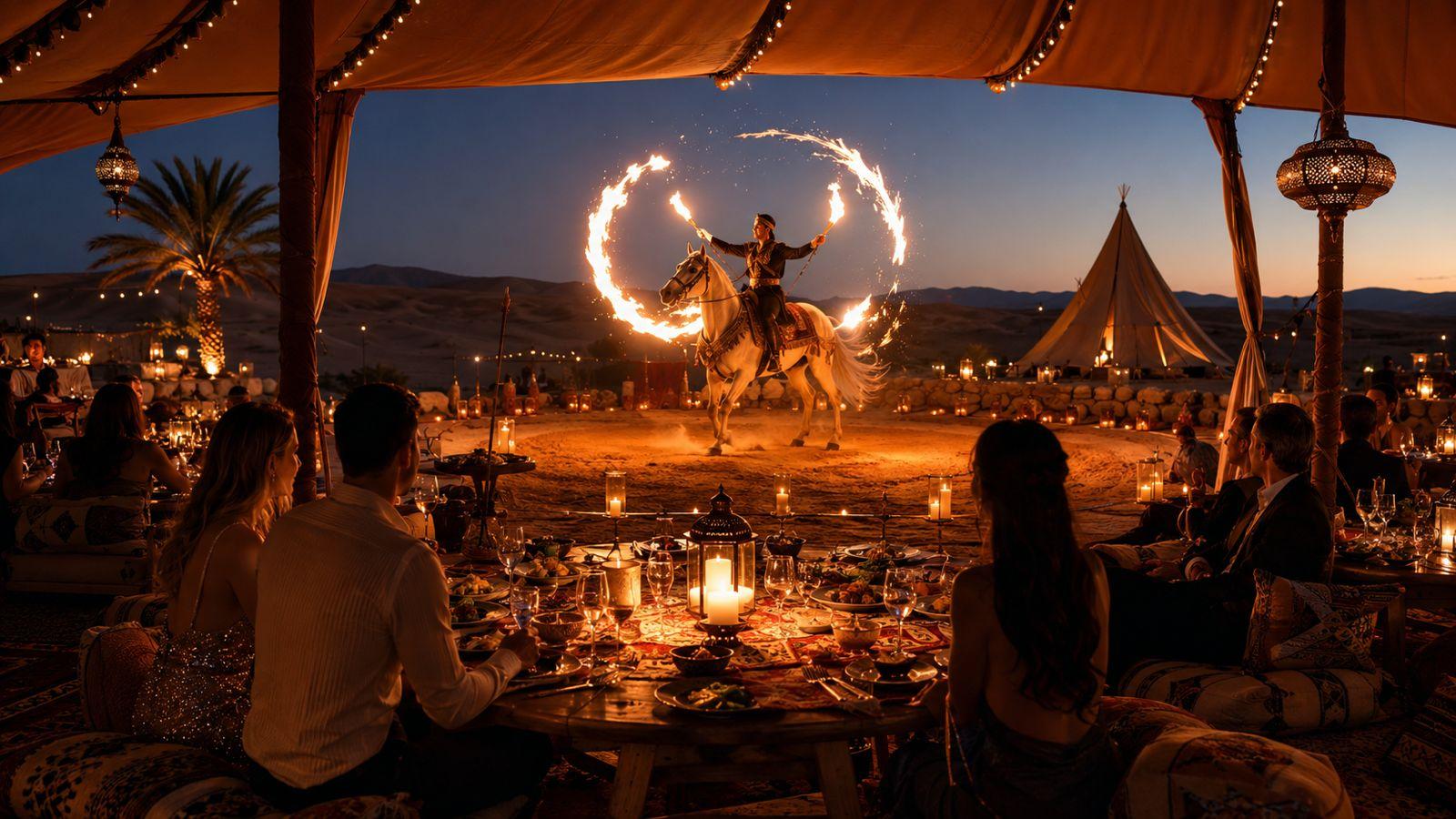 Dinner and Fire Show — gallery 1